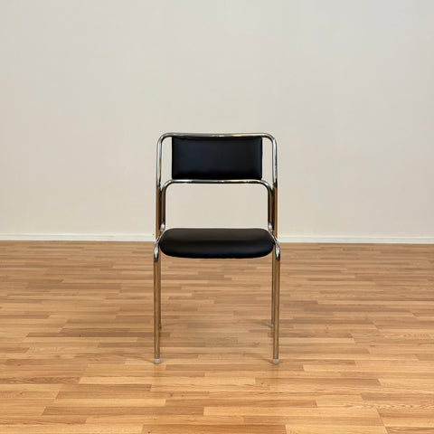 Chrome dining chairs by Kinnarps, 1990s