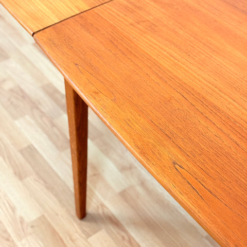Danish rectangular dining table in teak