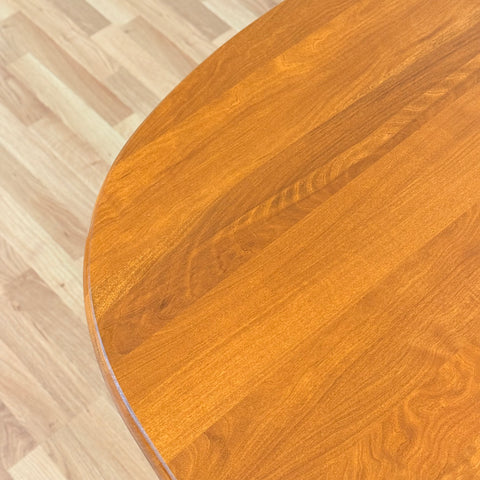 Danish oval dining table in birch wood by Gangsø