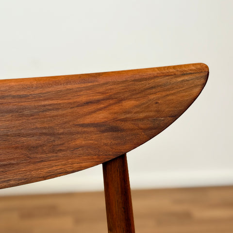 Set of 6 dining chairs in walnut by Harry Østergaard, 1950s-60s, Denmark