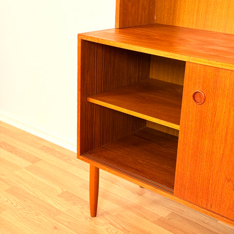 Swedish bookshelf in teak & beech