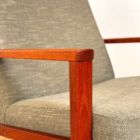 Danish armchair in solid teak