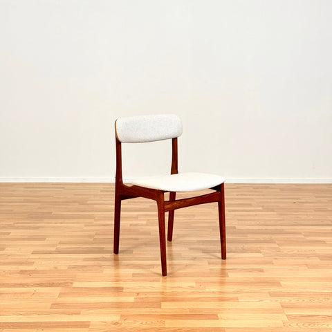 Danish set of 10 dining chairs in teak by B. Rasmussen for Thorso Mobelfabrik