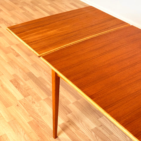 Swedish rectangular dining table in teak