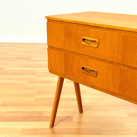 Swedish small side table in oak