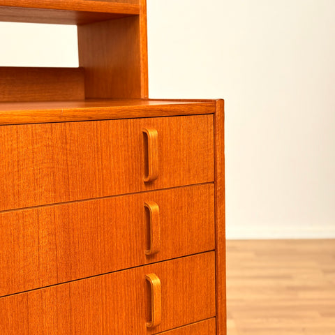 Swedish bookshelf in teak by Bertil Fridhagen for Bodafors