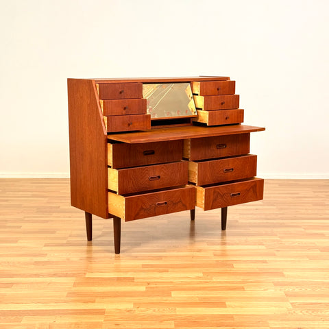 Danish secretary desk in teak