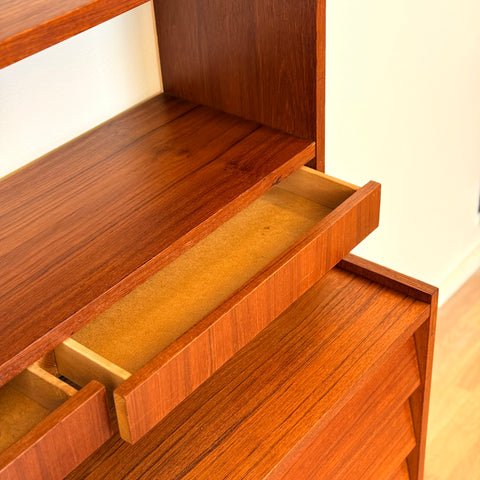 Swedish bookshelf in teak wood