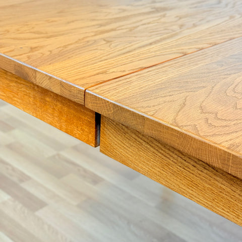 Swedish oval dining table in oak by Hans K, model “Inzel”