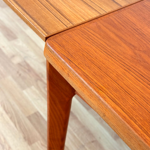 Danish rectangular dining table in teak by Vejle stole og møbelfabrik