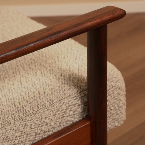 Danish armchair in Santos rosewood