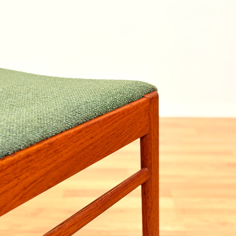 Swedish set of 4 dining chairs in teak