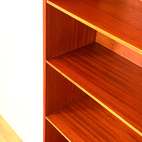 Swedish bookshelf in teak & mahogany
