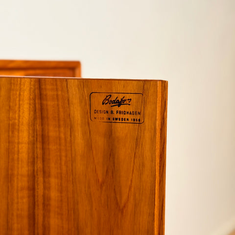 Swedish highboard in teak by Bertil Fridhagen for Bodafors