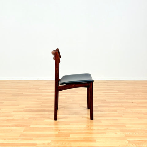 Danish dining chairs in Santos rosewood by Erik Buch