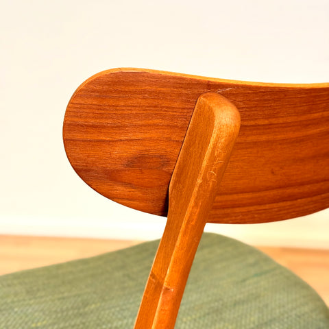 Danish set of 4 dining chairs in teak & beech by Falsled