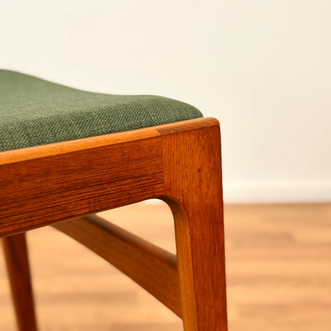 Danish set of 6 dining chairs in teak by Erik Buch