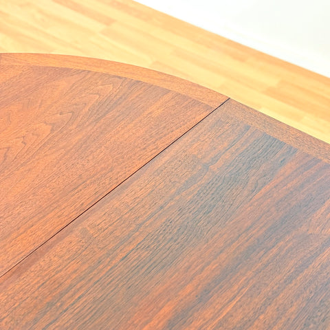 Swedish round dining table in teak