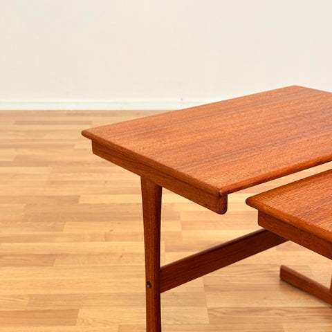 Danish set of nest of tables in teak