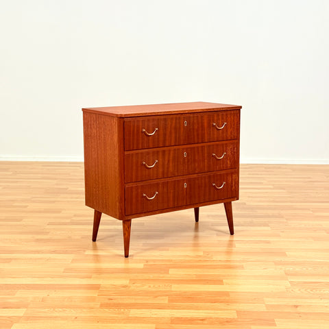 Swedish chest of drawers in mahogany by IKEA, "Alice"