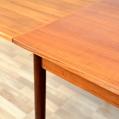 Danish rectangular dining table in teak