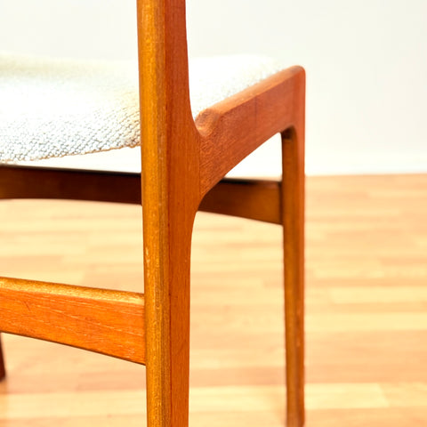 Danish set of 4 dining chairs in teak by Eric Buch