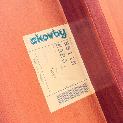 Danish oval dining table in mahogany by Skovby Møbelfabrik
