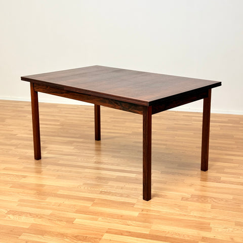 Swedish rectangular dining table in Santos rosewood by Nils Jonsson for Troeds