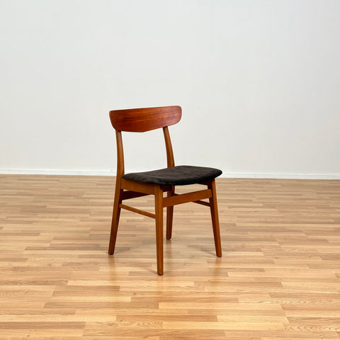 Danish dining chairs in teak & beech by Findahl Mobelfabrik
