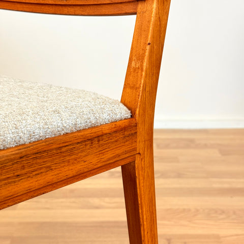Swedish dining chairs in teak by Bertil Fridhagen for Bodafors