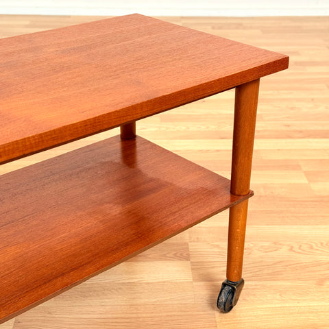 Danish side table in teak & beech