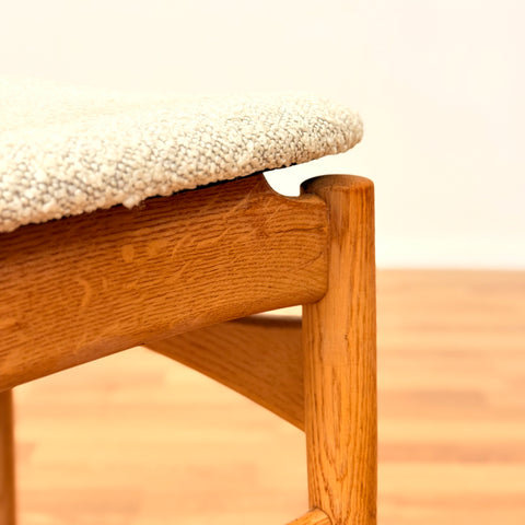 Swedish set of 4 dining chairs in oak