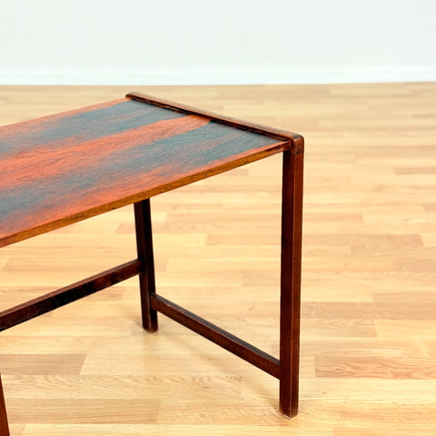 Danish side table in Santos rosewood