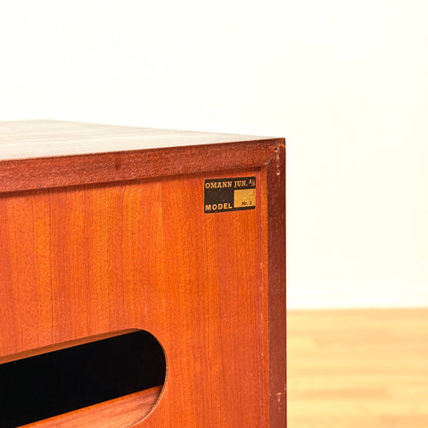 Danish sideboard in Santos rosewood by Omann Jun A/S, model 'nr.2'