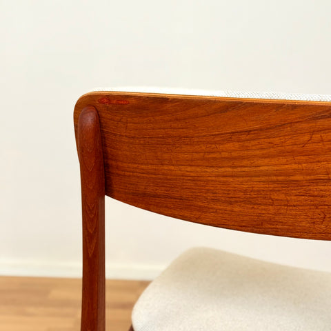 Danish set of 6 dining chairs by B. Rasmussen for Thorso Mobelfabrik