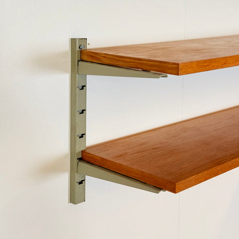 Swedish "Pira" shelving system in oak