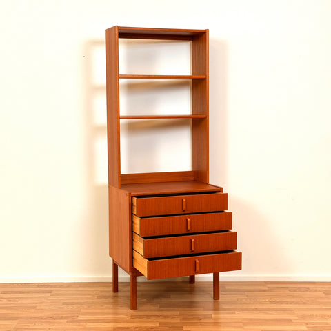 Bookshelf in teak by B. Fridhagen for Bodafors, 1960s-70s, Sweden