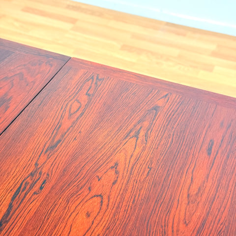 Swedish rectangular dining table in Santos rosewood by Nils Jonsson for Troeds