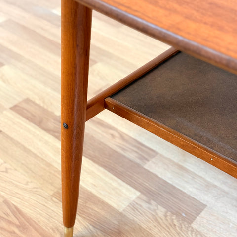 Swedish coffee table in teak by Alberts Tibro
