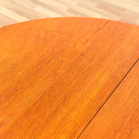Swedish round dining table in teak by Abra