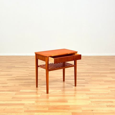 Swedish teak side table by AB Lundberg & Söner