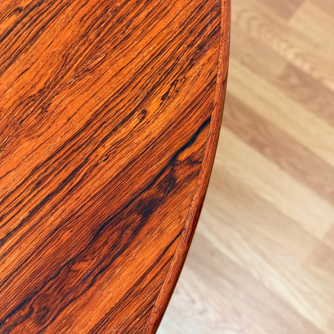 Danish round dining table 'model nr. 55' with 1 ext by Omann Jun A/S