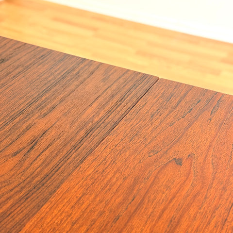 Swedish rectangular dining table in teak