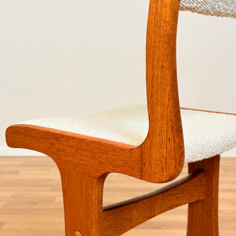 Danish dining chairs in solid teak by Gangso Møbler