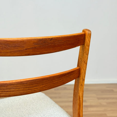 Swedish set of 4 dining chairs in oak