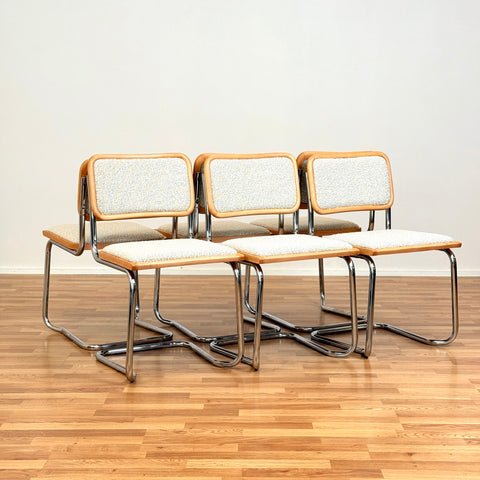 Set of 6 dining chairs in beech by Marcel Breuer Cesca for BENE, 1980s-90s, Austria