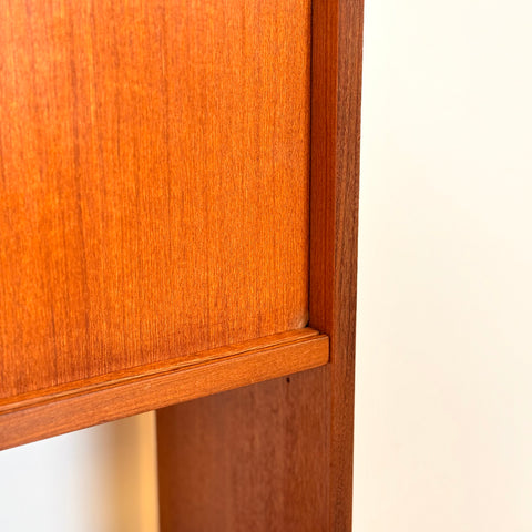 Swedish bookshelf in teak and beech