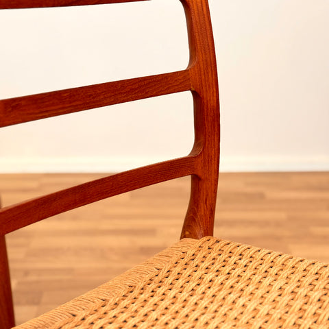 Danish dining chairs in teak by Niels O. Moller