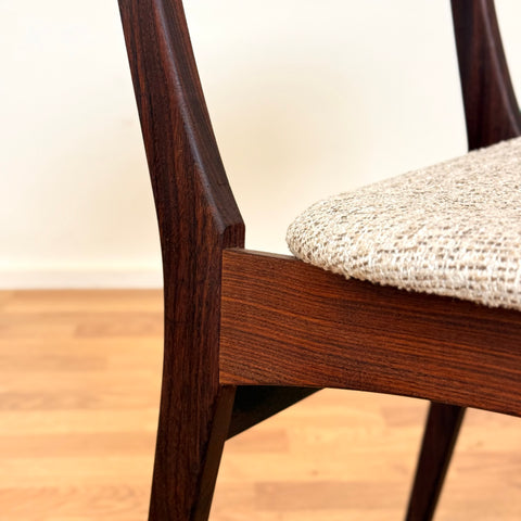 Set of 8 dining chairs in teak, 1950s-60s, Denmark