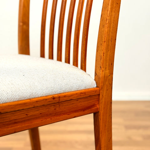 Swedish dining chairs in walnut by Svante Skogh